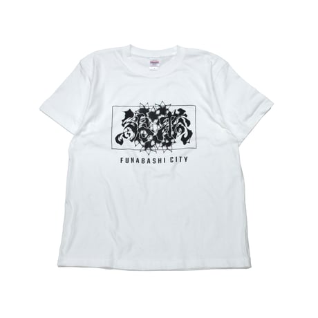 船橋FLOWER LOGO T-SHIRT / WHITE