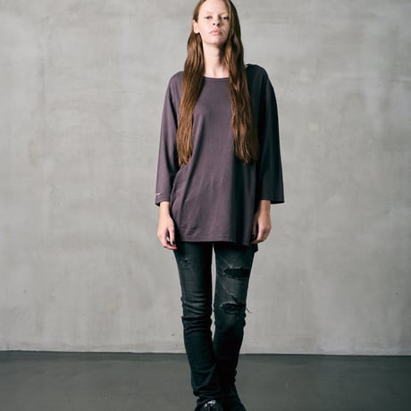 【VIRGOwearworks】 デニムパンツ "女神織denimes x VIRGOwearworks DAMAGE DENIM" / BLACK