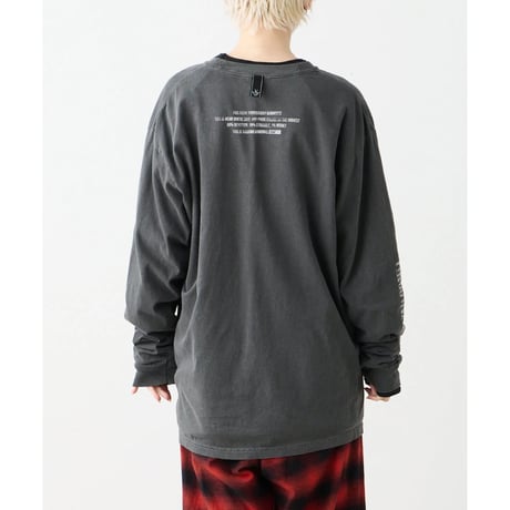 【VIRGOwearworks】ロンT "FUZZ BURNOUT L/S" / BLACK