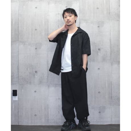 【VIRGOwearworks】シャツ "Shadow hawaiian shirts" / BLACK