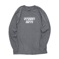 "STREET ARTS POP LOGO LONG SLEEVE T-SHIRT" / PEPPER