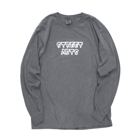 "STREET ARTS POP LOGO LONG SLEEVE T-SHIRT" / PEPPER
