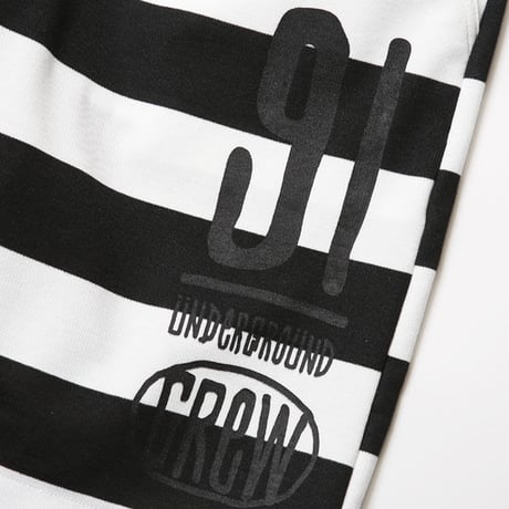 DRAWING BORDER SHORTS / BLACK