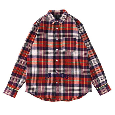 【ROLLING CRADLE】チェックシャツ "CHECK SHIRT" / ORANGE