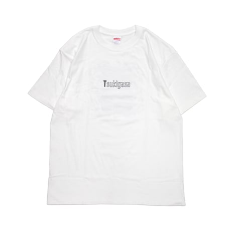 【月がさ】Tシャツ "Tsukigasa flower T-SHIRT" / WHITE