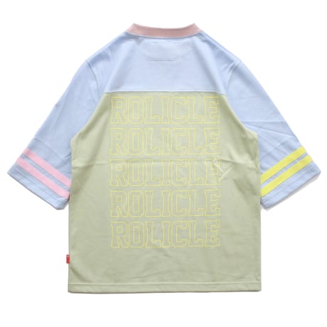 SWEET FOOTBALL TOP / GREEN-BLUE