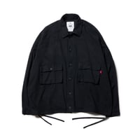 【VIRGOwearworks】ジャケット "Wide and loose shirts jacket" / BLACK