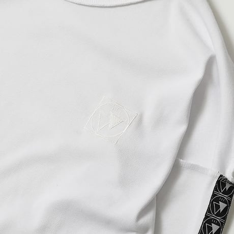 【SILLENT FROM ME】ロング丈カットソー "R.I.P -Long Length Cutsew-" / WHITE