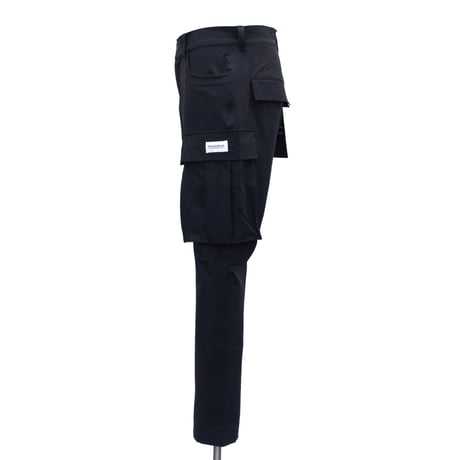 【VIRGOwearworks】 カーゴパンツ "SLIM MILITARY STRETCH CARGO" / BLACK