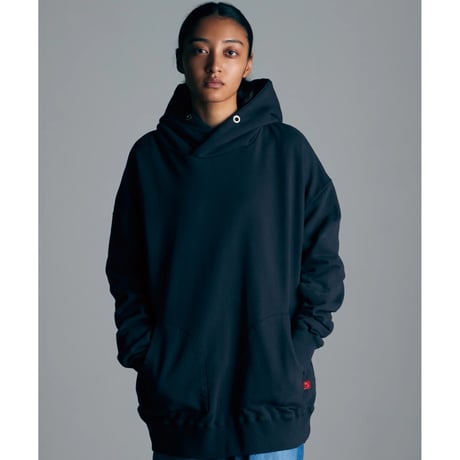 【VIRGOwearworks】パーカ "Organic sustainable collared hoodie" / BLACK