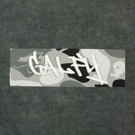 【GALFY】Tシャツ "ガルフィーカモボックスロゴ Tee" / BLACK