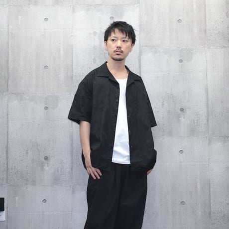 【VIRGOwearworks】シャツ "Shadow hawaiian shirts" / BLACK