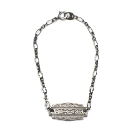SIGN PLATE Bracelet / SILVER,BRASS