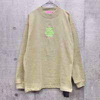 【PLMP】ロンT "MOCK NECK HEAVY TEE" / BEIGE