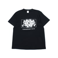 船橋FLOWER LOGO T-SHIRT / BLACK