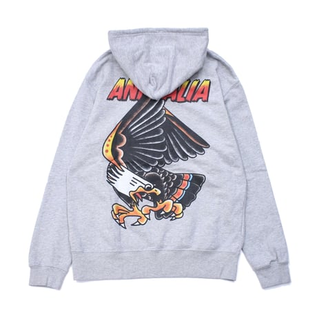 ANIMALIA パーカ "P/O HOODIE : EAGLE" / GRAY