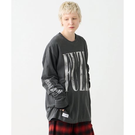 【VIRGOwearworks】ロンT "FUZZ BURNOUT L/S" / BLACK