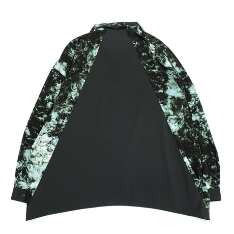 【USED】 VIRGOwearworks "Ebony flowers Shirt" / GREEN Size4(XL)
