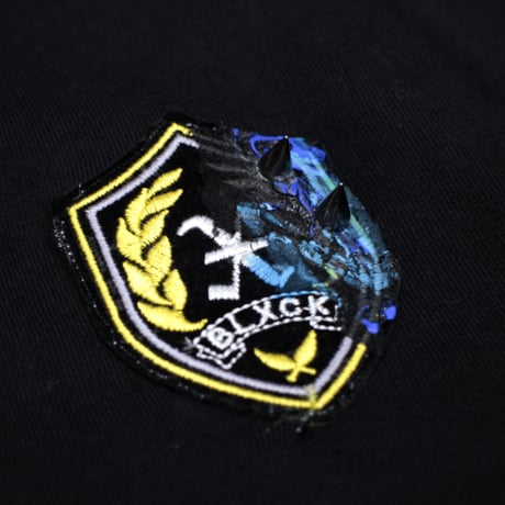 【BLXCK TOKYO】　Tシャツ "PAINT EMBLEM PATCH TEE" / CUSTOM