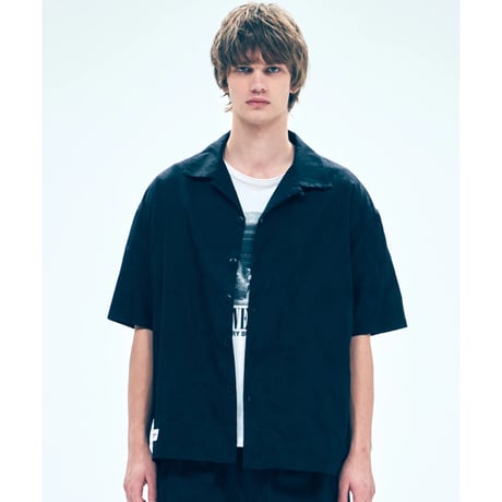 【VIRGOwearworks】シャツ "Shadow hawaiian shirts" / BLACK