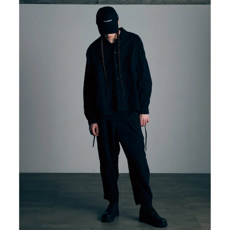 【VIRGOwearworks】ジャケット "Wide and loose shirts jacket" / BLACK