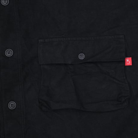 【VIRGOwearworks】ジャケット "Wide and loose shirts jacket" / BLACK