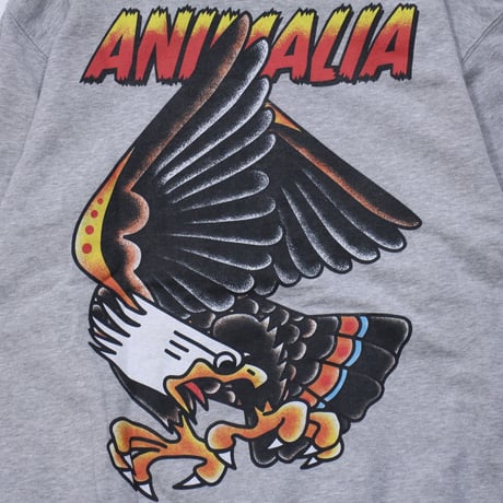 ANIMALIA パーカ "P/O HOODIE : EAGLE" / GRAY