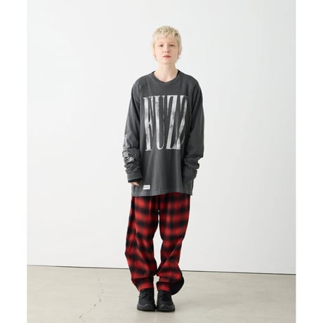 【VIRGOwearworks】ロンT "FUZZ BURNOUT L/S" / BLACK