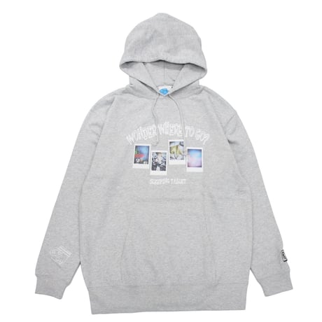 "つぶら × SLEEPING TABLET COLLABORATION HOODIE" / GRAY