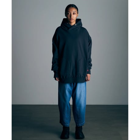 【VIRGOwearworks】パーカ "Organic sustainable collared hoodie" / BLACK