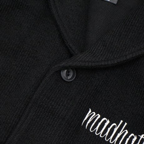 LOGO cardigan / BLACK