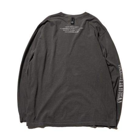 【VIRGOwearworks】ロンT "FUZZ BURNOUT L/S" / BLACK