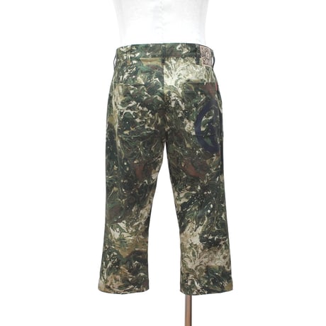 ROLLING CRADLE クロップドパンツ MARBLE WIDE CROPPED PANTS / CAMO
