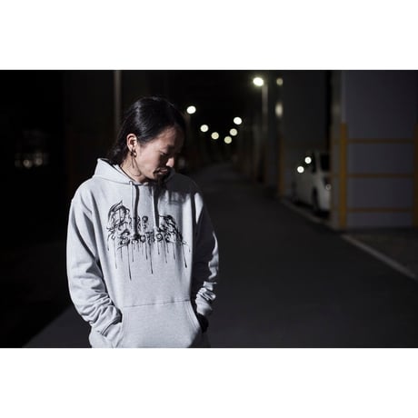 Drip LOGO HOODIE / GRAY