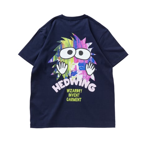 【HEDWiNG】Ｔシャツ "Pocket "MOJYAPON" T-Shirt" / NAVY