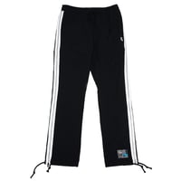 【SLEEPING TABLET】パンツ "CRIME [ FLEECE LINING SIDE ZIP PANTS ]" / BLACK-WHITE