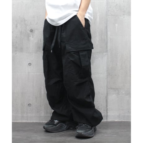 【VIRGOwearworks】カーゴパンツ "TANKER WIDE CARGO PANTS" / BLACK