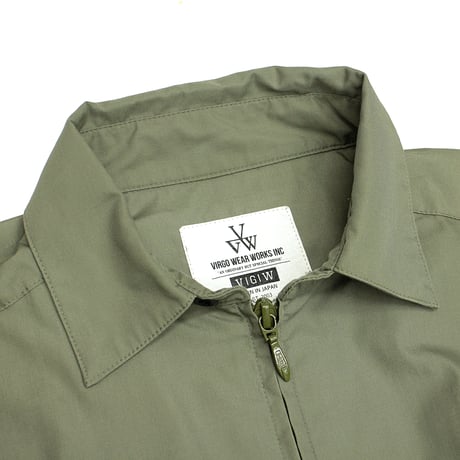 【USED】 VIRGOwearworks "ENVY ZIP SHIRT" / OD Size3(L)