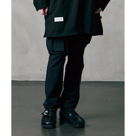 【VIRGOwearworks】 カーゴパンツ "SLIM MILITARY STRETCH CARGO" / BLACK