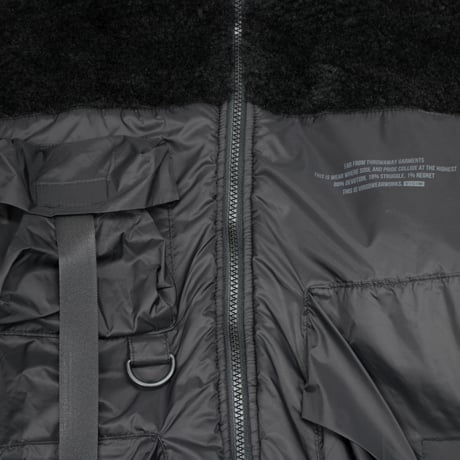 【VIRGOwearworks】ボアジャケット "BOA MIRAGE JACKET" / BLACK