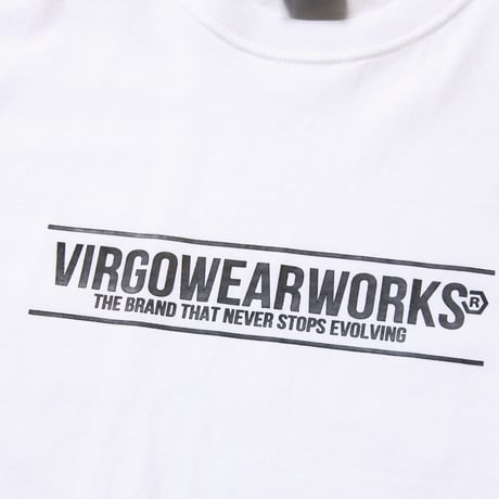【VIRGOwearworks】 Tシャツ "VIRGO EMBOSS LOGO TEE" / WHITE