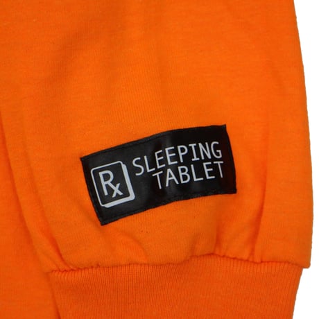 "つぶら × SLEEPING TABLET COLLABORATION L/S TEE" / ORANGE