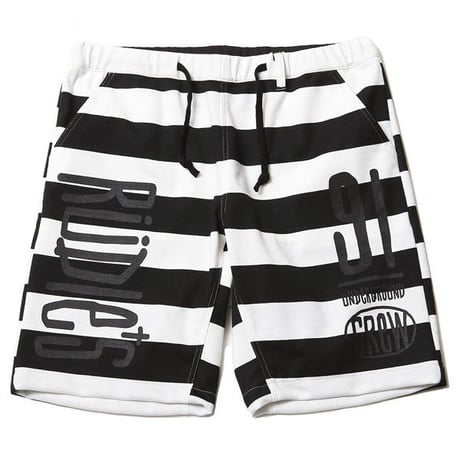 DRAWING BORDER SHORTS / BLACK