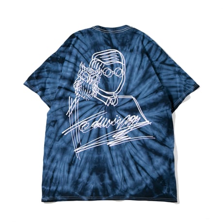 【HEDWiNG】“Pierre” Tie-dye T-shirt" / NAVY