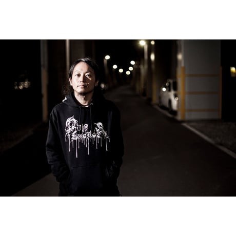 Drip LOGO HOODIE / BLACK