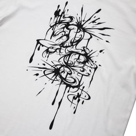 D,E Drip T-sh / WHITE