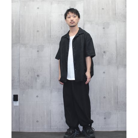 【VIRGOwearworks】シャツ "Shadow hawaiian shirts" / BLACK