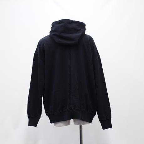 【VIRGOwearworks】パーカ "Organic sustainable collared hoodie" / BLACK