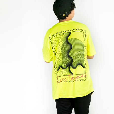 【HEDWiNG】"Geometric Wave T-shirt" / LIME