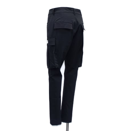 【VIRGOwearworks】 カーゴパンツ "SLIM MILITARY STRETCH CARGO" / BLACK